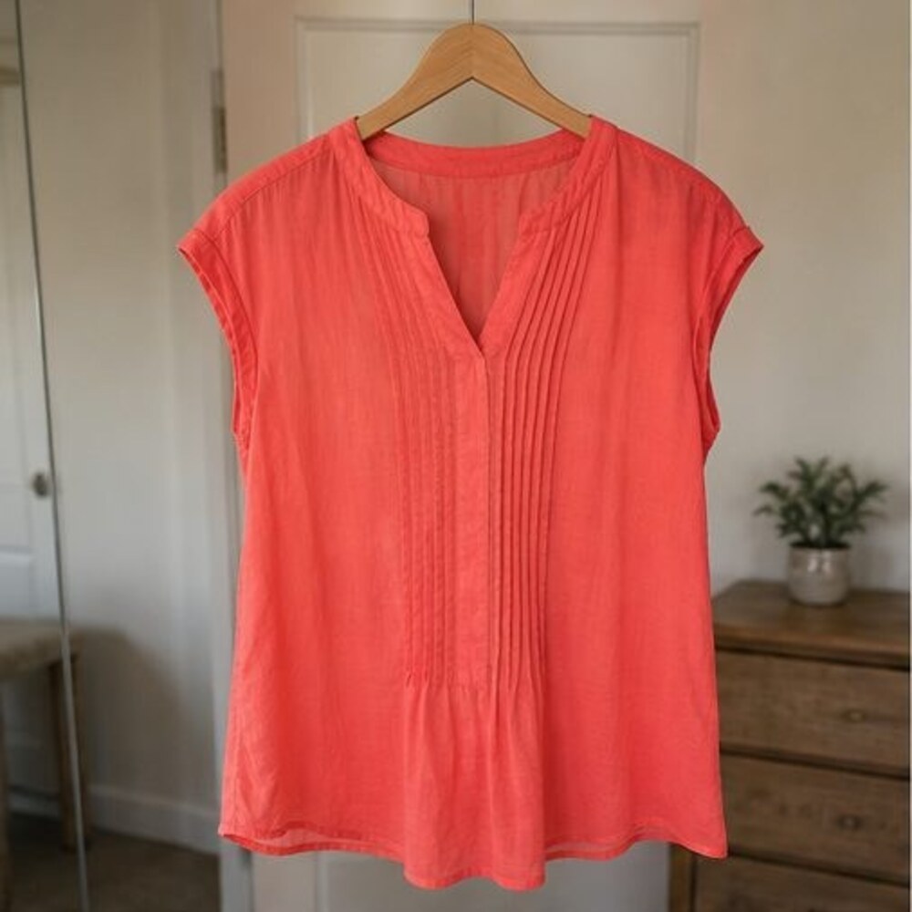 Navy Ruffle Blouse